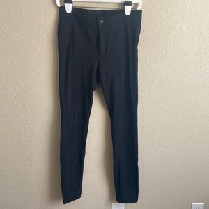 Athleta black leggings with zipper and pockets